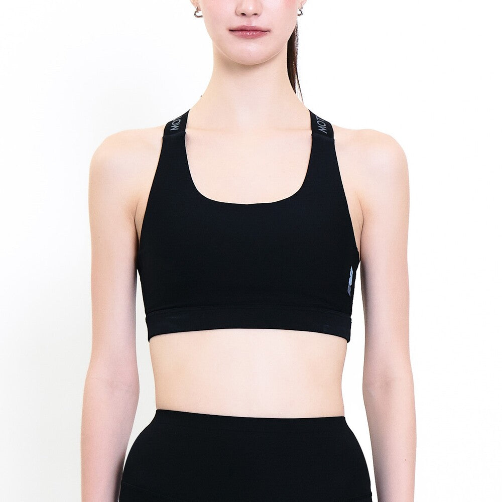 Wacoal Motion Wear บราออกกำลังกายแบบสวมหัว รุ่น WR3465 สีดำ (BL)