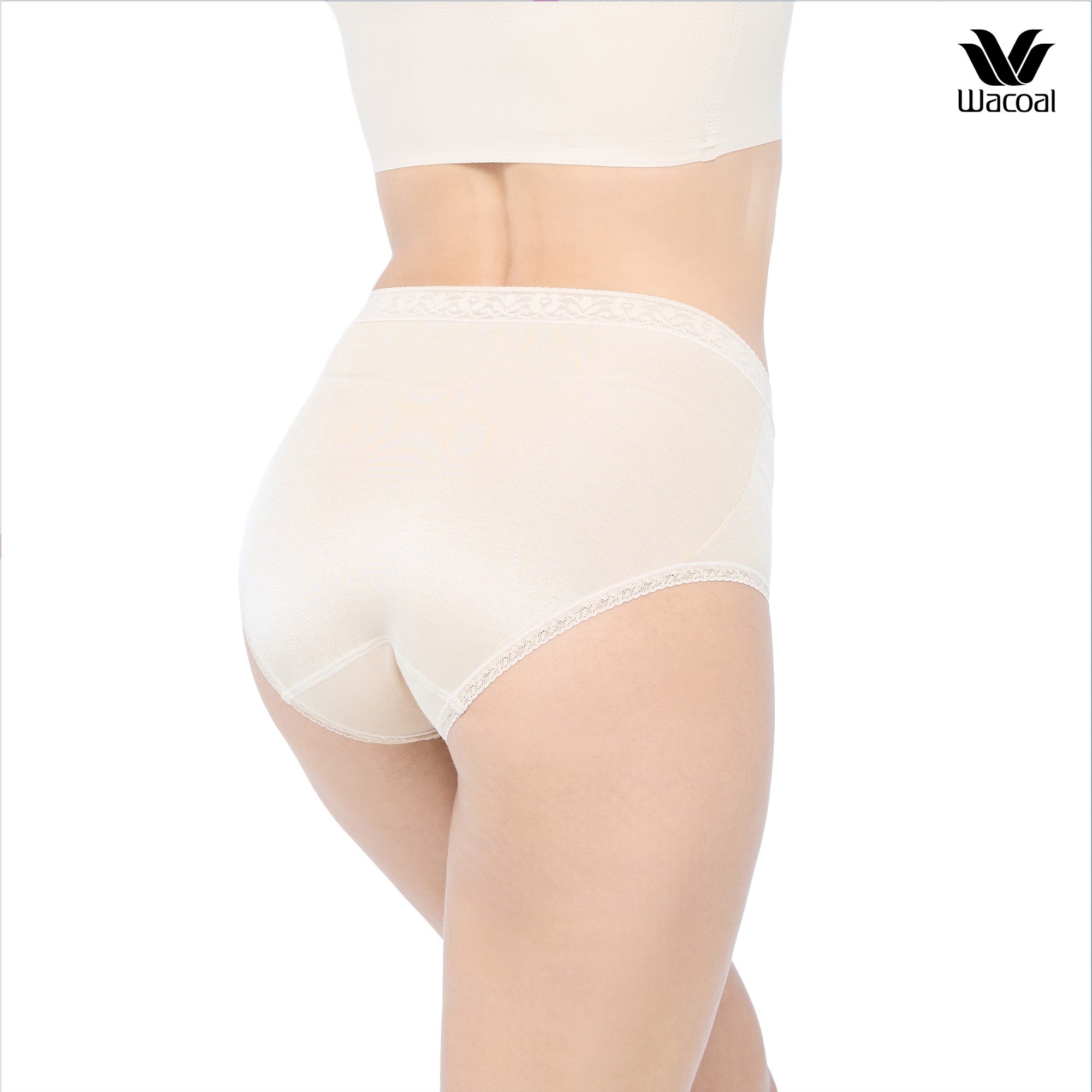 Wacoal H-fit secret support กางเกงในกระชับหน้าท้อง รุ่น WU3545 สีเบจ (BE)
