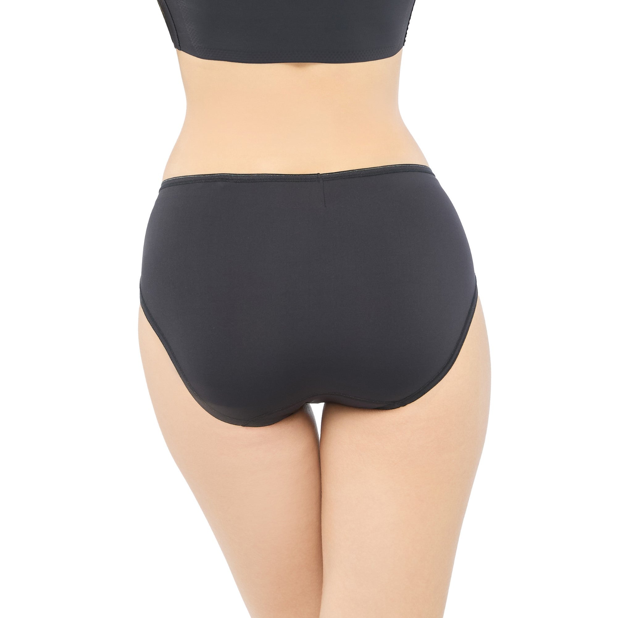 Wacoal Super Soft Nylon Panty Pack 5 ชิ้น รุ่น WU3F92 คละสี ดำ-เบจ- ชมพู