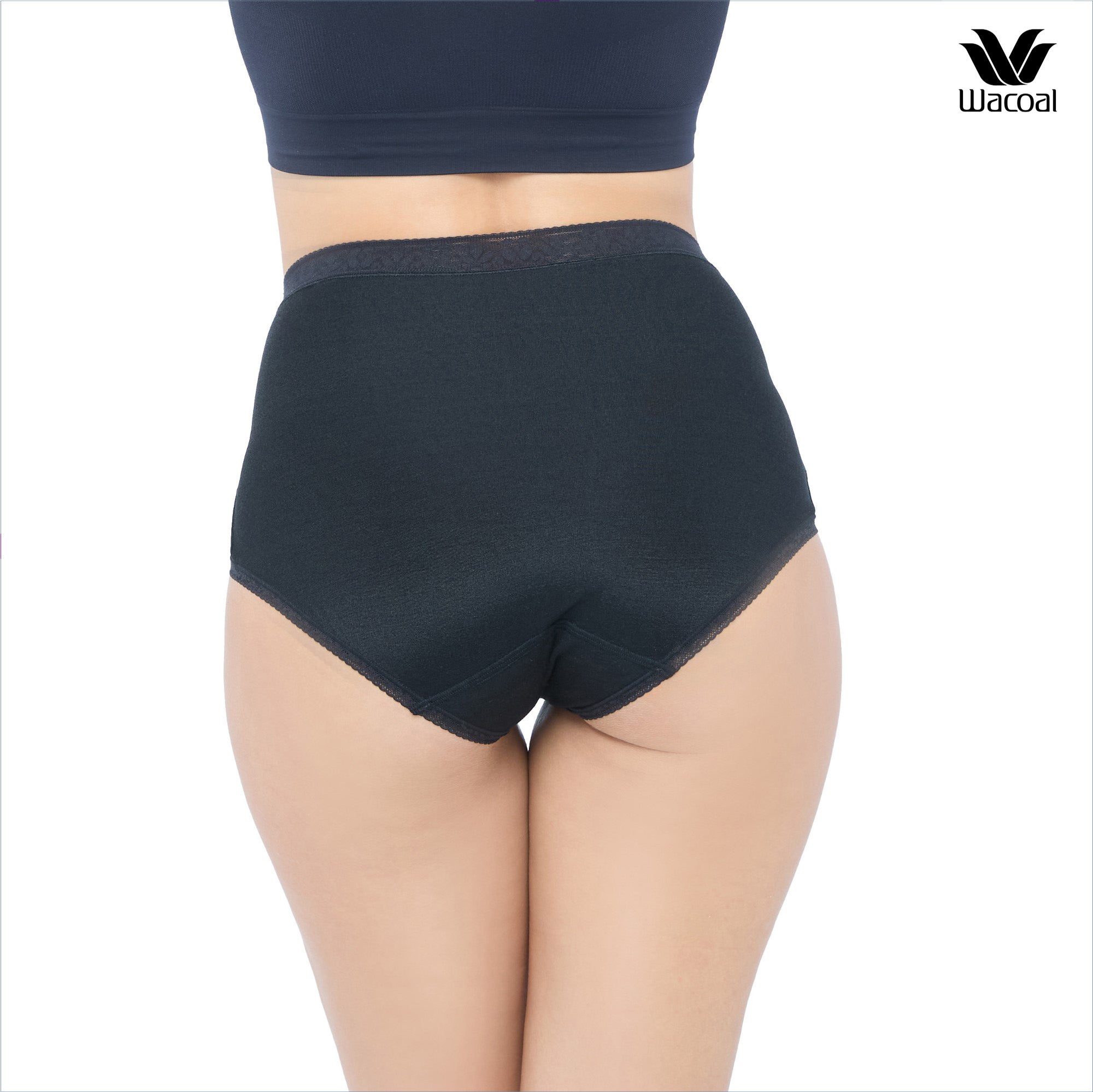 Wacoal H-fit secret support กางเกงในกระชับหน้าท้อง รุ่น WU4545 สีดำ (BL)