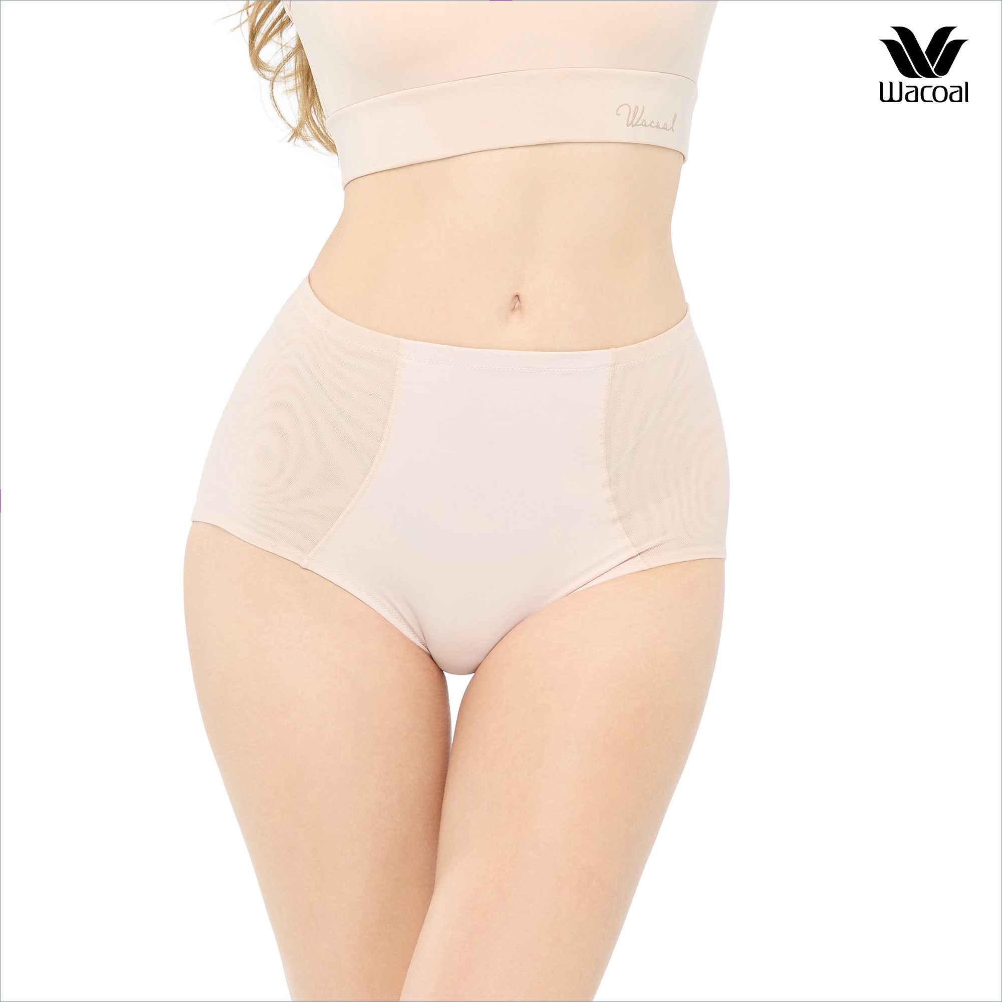 Wacoal Panty Secret Support กางเกงใน SOFT FLEX รุ่น S-FIT WU4977 สีเบจ (BE)