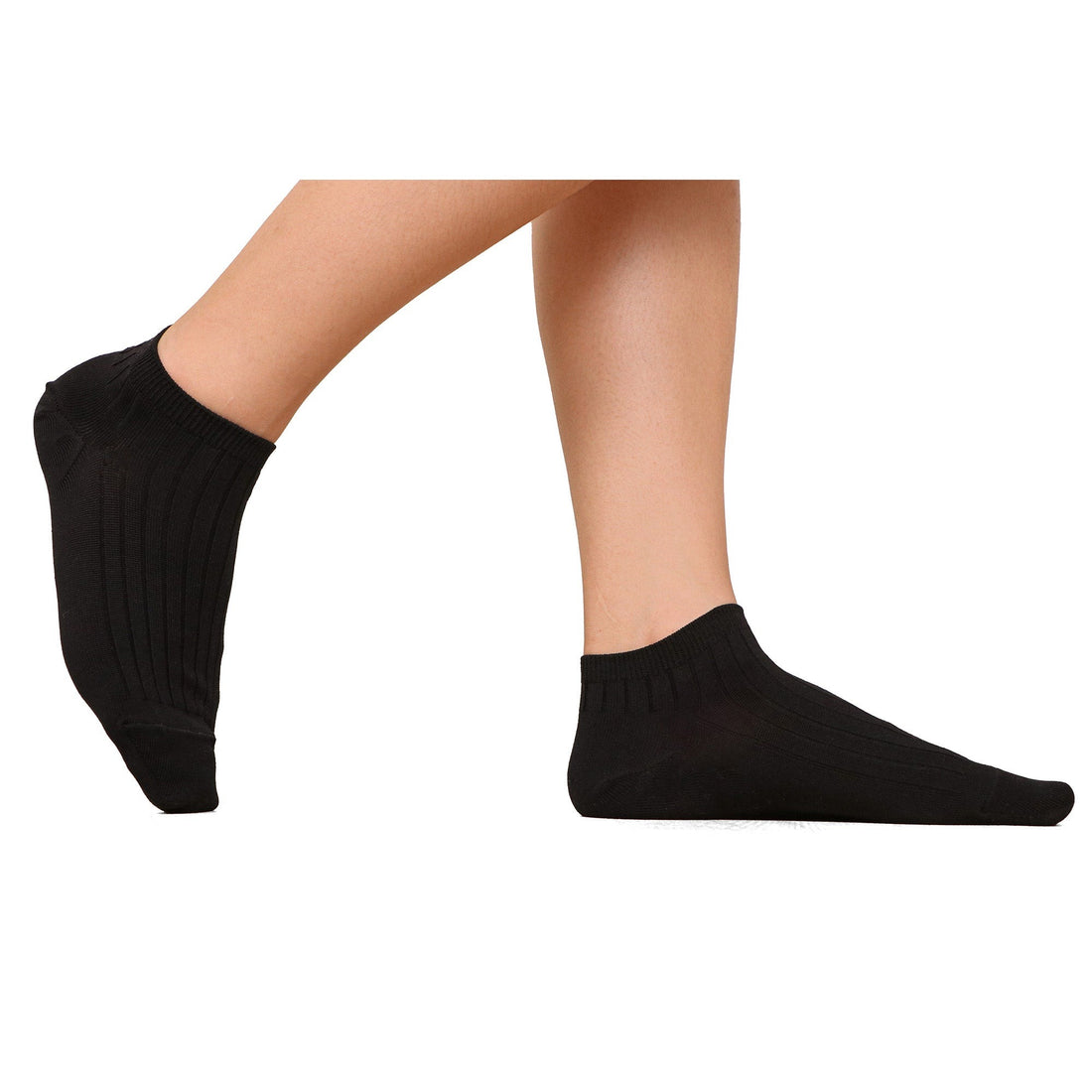 ถุงเท้าข้้อสั้น Cotton Socks Anti-bacteria รุ่น WW1106  สีดำ (BL)