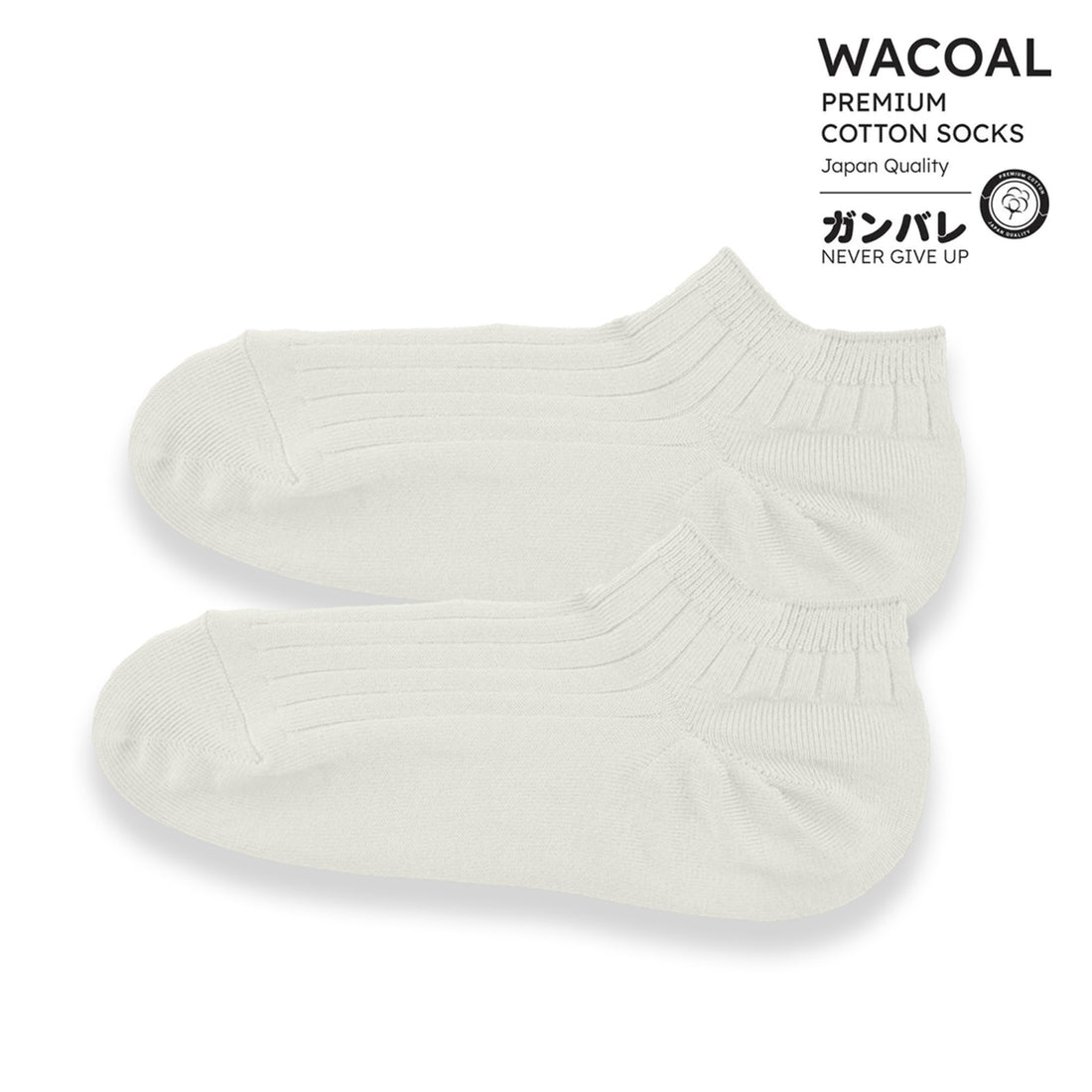 ถุงเท้าข้้อสั้น Cotton Socks Anti-bacteria รุ่น WW1106 สีขาว (WH)