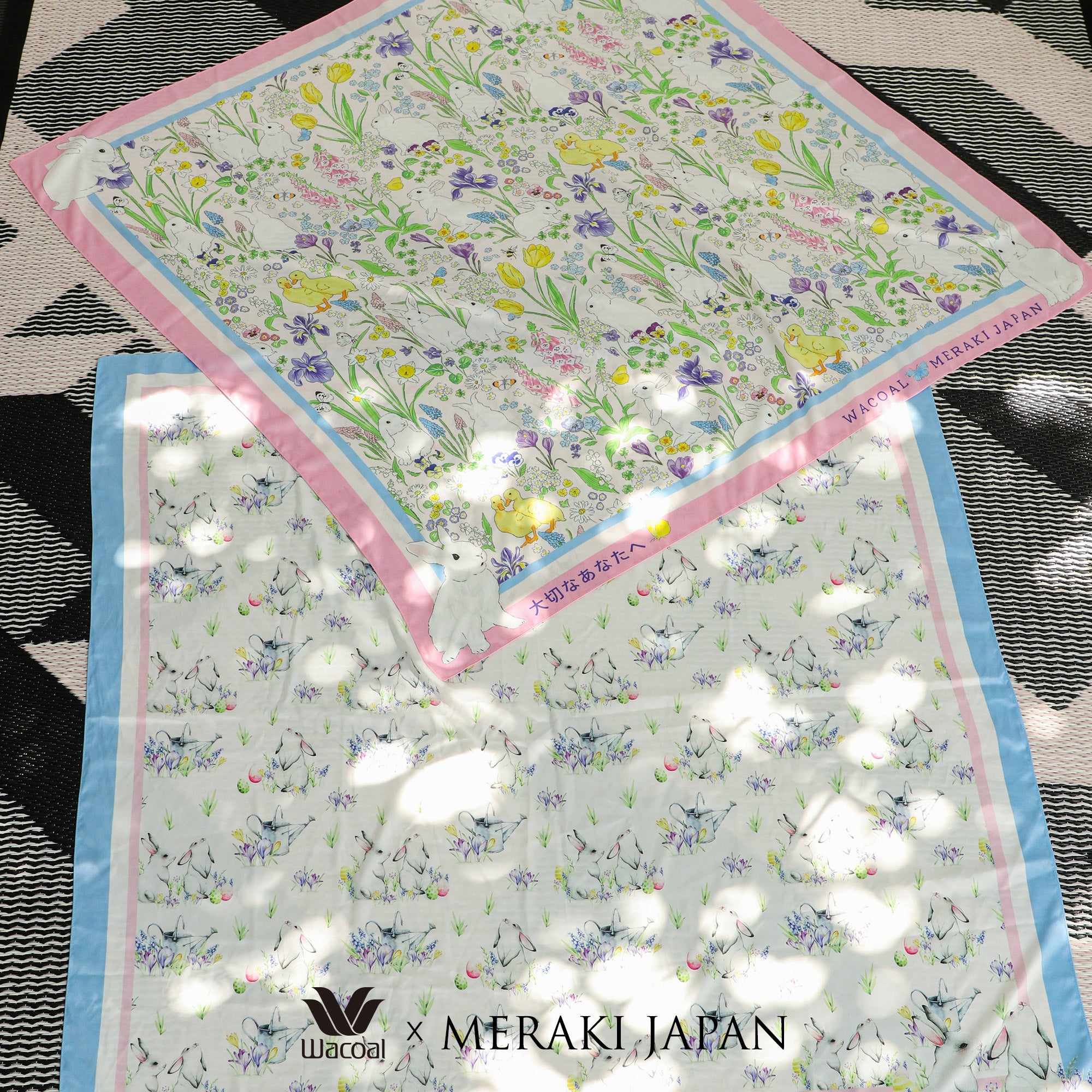 Wacoal x Meraki Rabbit in the Garden ผ้าคลุมไหล่/ผ้าคลุมอเนกประสงค์ รุ่น WW120300PI  สีชมพู (PI)