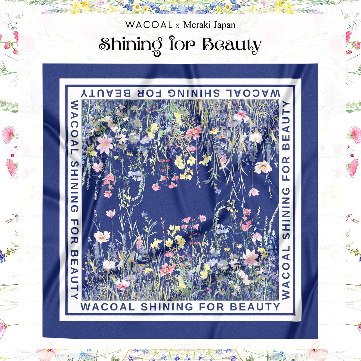 Wacoal x Meraki Shining for Beauty ผ้าคลุมไหล่/ผ้าคลุมอเนกประสงค์ รุ่น WW120800ND สีน้ำเงินเข้ม (ND)