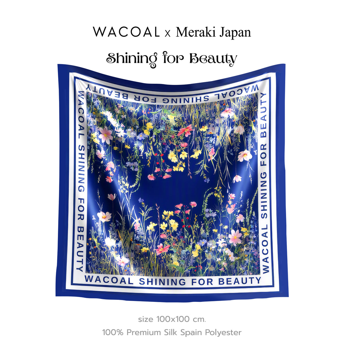 Wacoal x Meraki Shining for Beauty ผ้าคลุมไหล่/ผ้าคลุมอเนกประสงค์ รุ่น WW120800ND สีน้ำเงินเข้ม (ND)