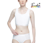 Wacoal FREEDOM Side Zip Cropped Tank Top (Tops and underwear) model WX1506+WX2601 white (WH)