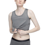 Wacoal FREEDOM Full body tank top (shirt and underwear) model WX1507+WX2602 gray and black (DG)