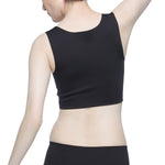 Wacoal FREEDOMเสื้อกล้ามกระชับอก Free cut แบบครึ่งตัว (เสื้อและกางเกงใน) รุ่น WX1509+WX2604 สีดำ (BL)