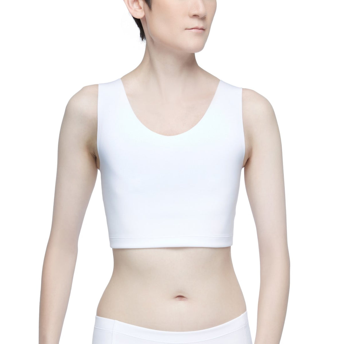 Wacoal FREEDOMเสื้อกล้ามกระชับอก Free cut แบบครึ่งตัว (เสื้อและกางเกงใน) รุ่น WX1509+WX2604 สีขาว (WH)