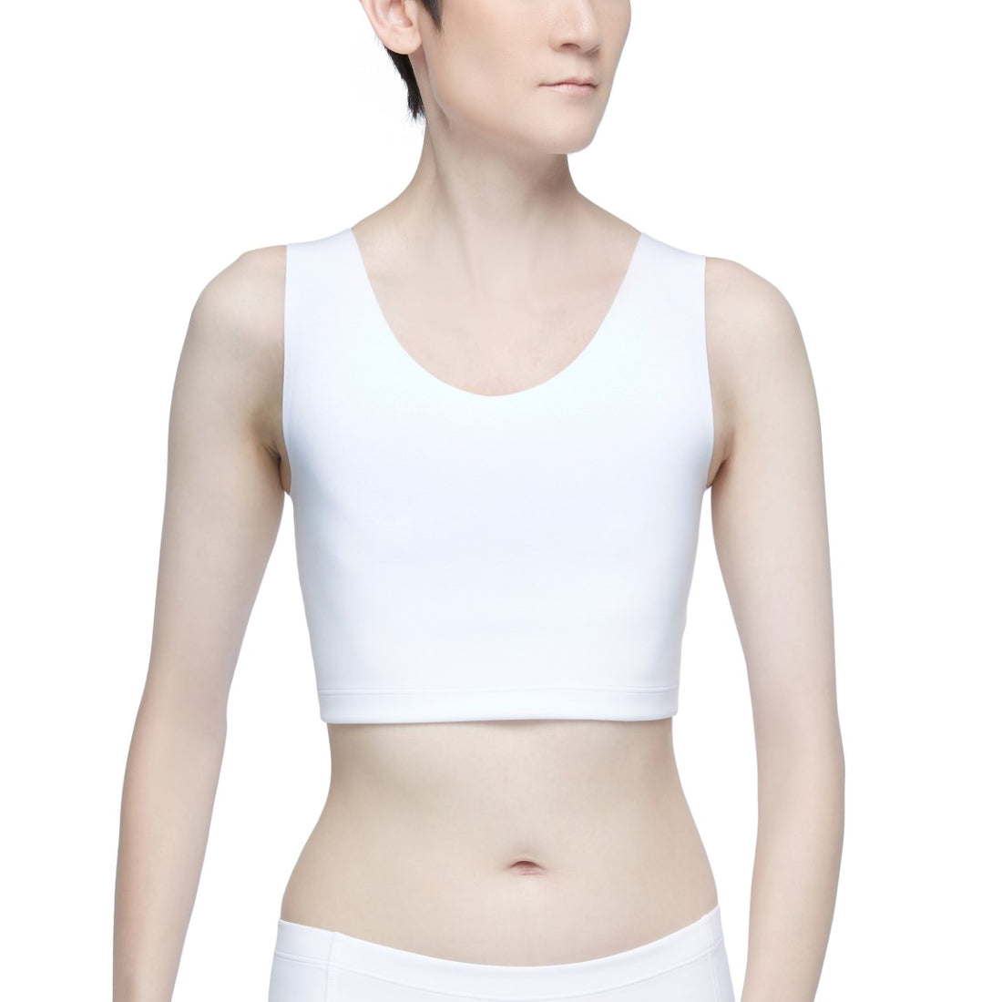 Wacoal FREEDOM Free cut half-body tank top (shirt and underwear) model WX1509+WX2604 white (WH)