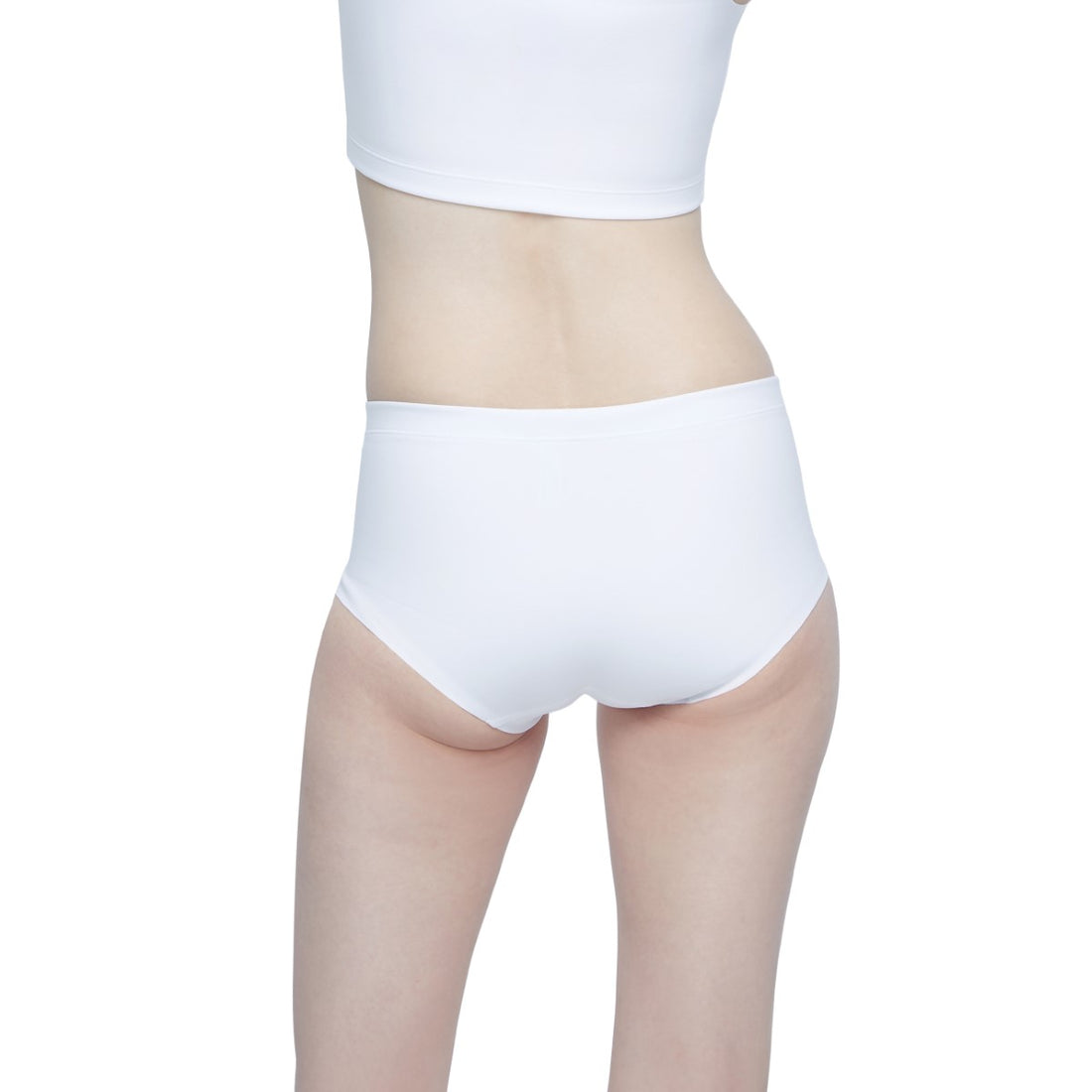 Wacoal FREEDOM Free cut half-body tank top (shirt and underwear) model WX1509+WX2604 white (WH)