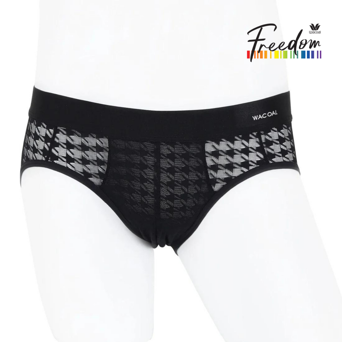 Wacoal Freedom LIMITED UNDERWEAR (Bikini) Men's underwear lace model WX2681 black (BL)