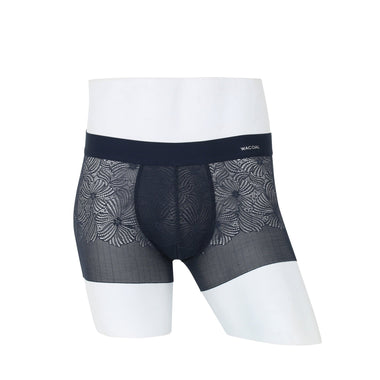 Wacoal Freedom LIMITED UNDERWEAR กางเกงลูกไม้นุ่ม  (Lace Boxer ) รุ่น WXU406 สีน้ำเงิน (BU)