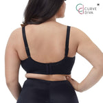 Wacoal Curve Diva Big bra for plus size girls Model WXQ102 Black (BL)