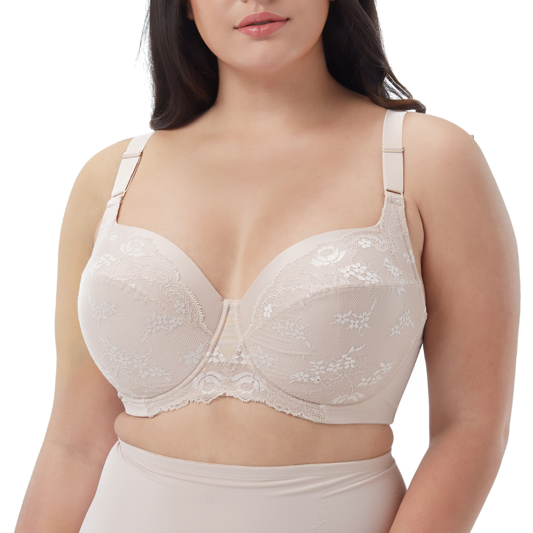 Wacoal Curve Diva Big bra for plus size girls, Model WXQ102, Beige