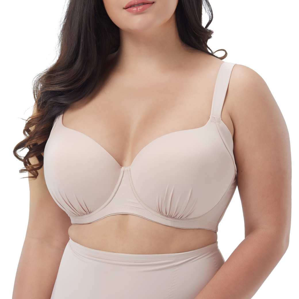 Wacoal Curve Diva Big bra for plus size girls, model WXQ303, beige (BE)