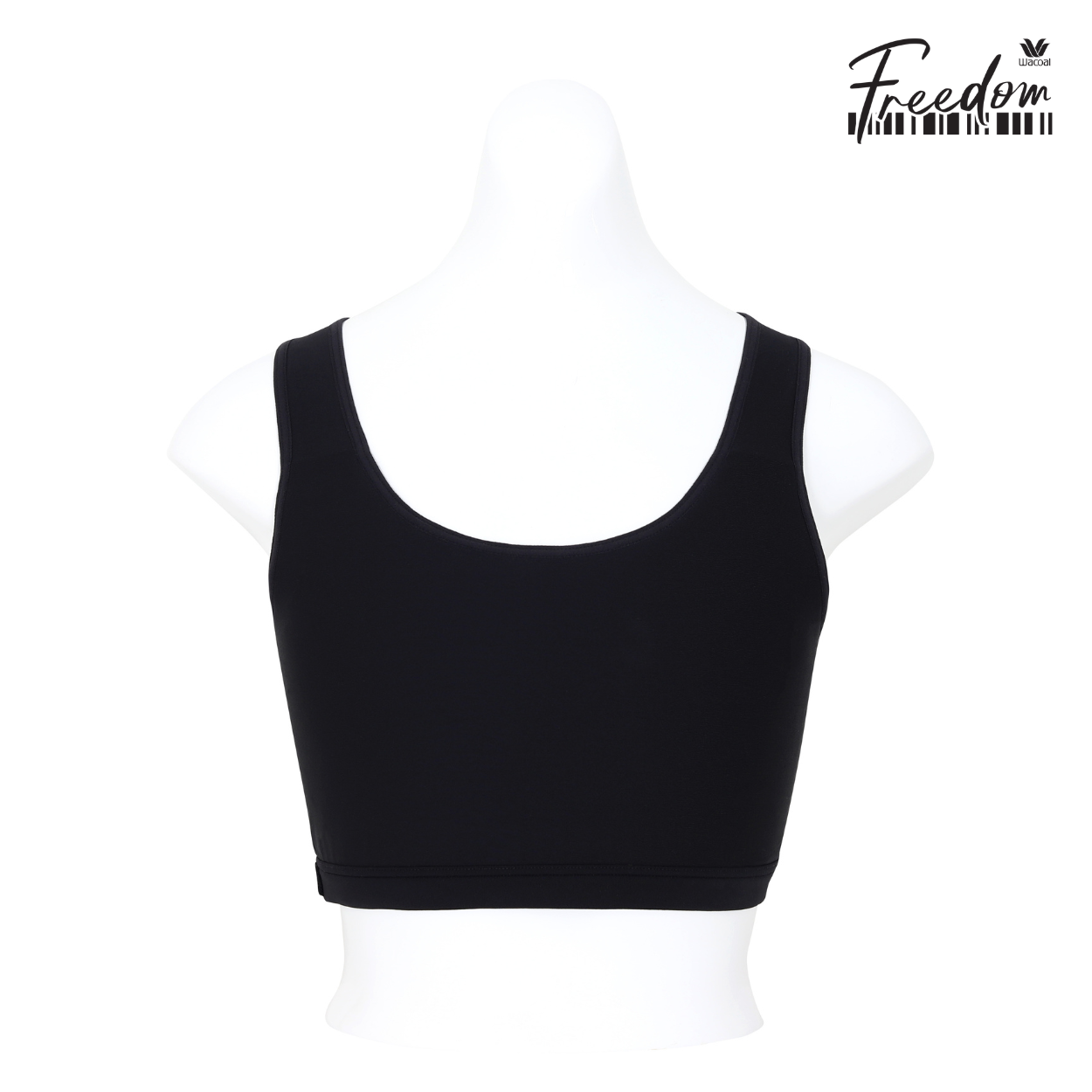 Wacoal FREEDOM เสื้อกล้ามกระชับอก แบบครึ่งตัว รุ่น WXT103 สีดำ (BL)