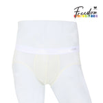 Wacoal Freedom กางเกงในชาย bikini  เรียบเนียน กระชับ ผ้าทอลายตาข่ายรุ่น WXU301 สีครีม (CR)