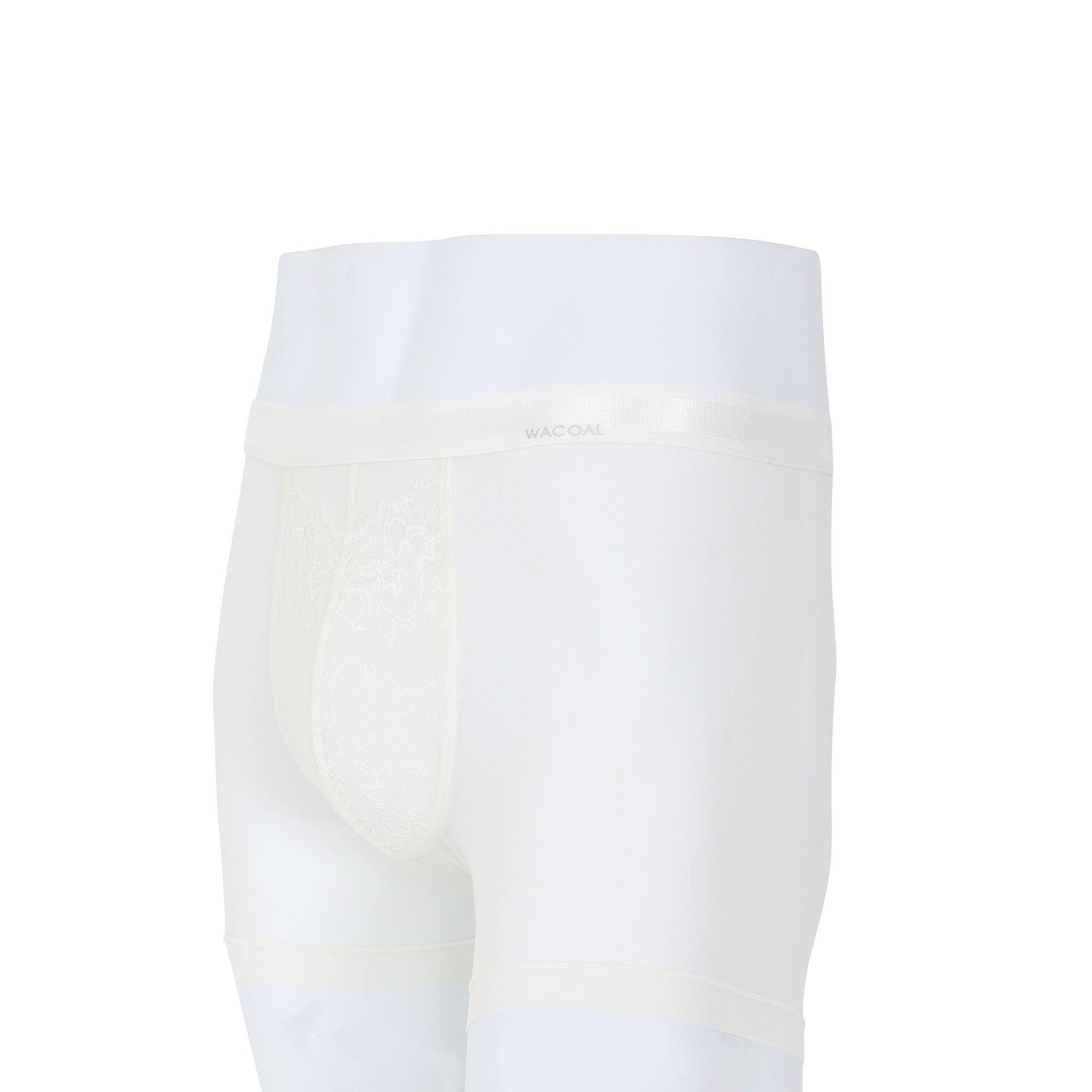 Wacoal Freedom กางเกงในชาย bikini  เรียบเนียน กระชับ ผ้าทอลายตาข่ายรุ่น WXU301 สีครีม (CR)
