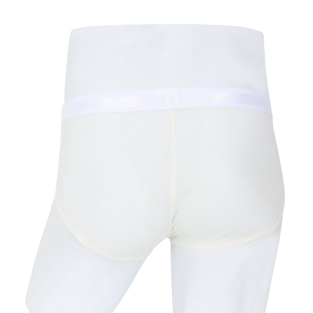 Wacoal Freedom กางเกงในชาย bikini  เรียบเนียน กระชับ ผ้าทอลายตาข่ายรุ่น WXU301 สีครีม (CR)