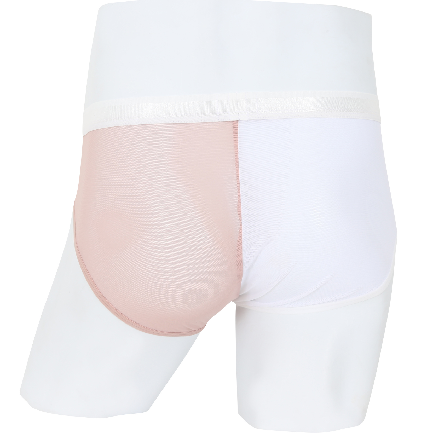 Wacoal กางเกงในผู้ชาย Bikini See-Through Two Tone รุ่น  WXU302 สีชมพูกุหลาบป่า (WR)