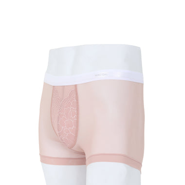 Wacoal Freedom กางเกงใน Boxer เรียบเนียน กระชับ ผ้าทอลายตาข่าย รุ่น WXU401 สีชมพูกุหลาบป่า (WR)