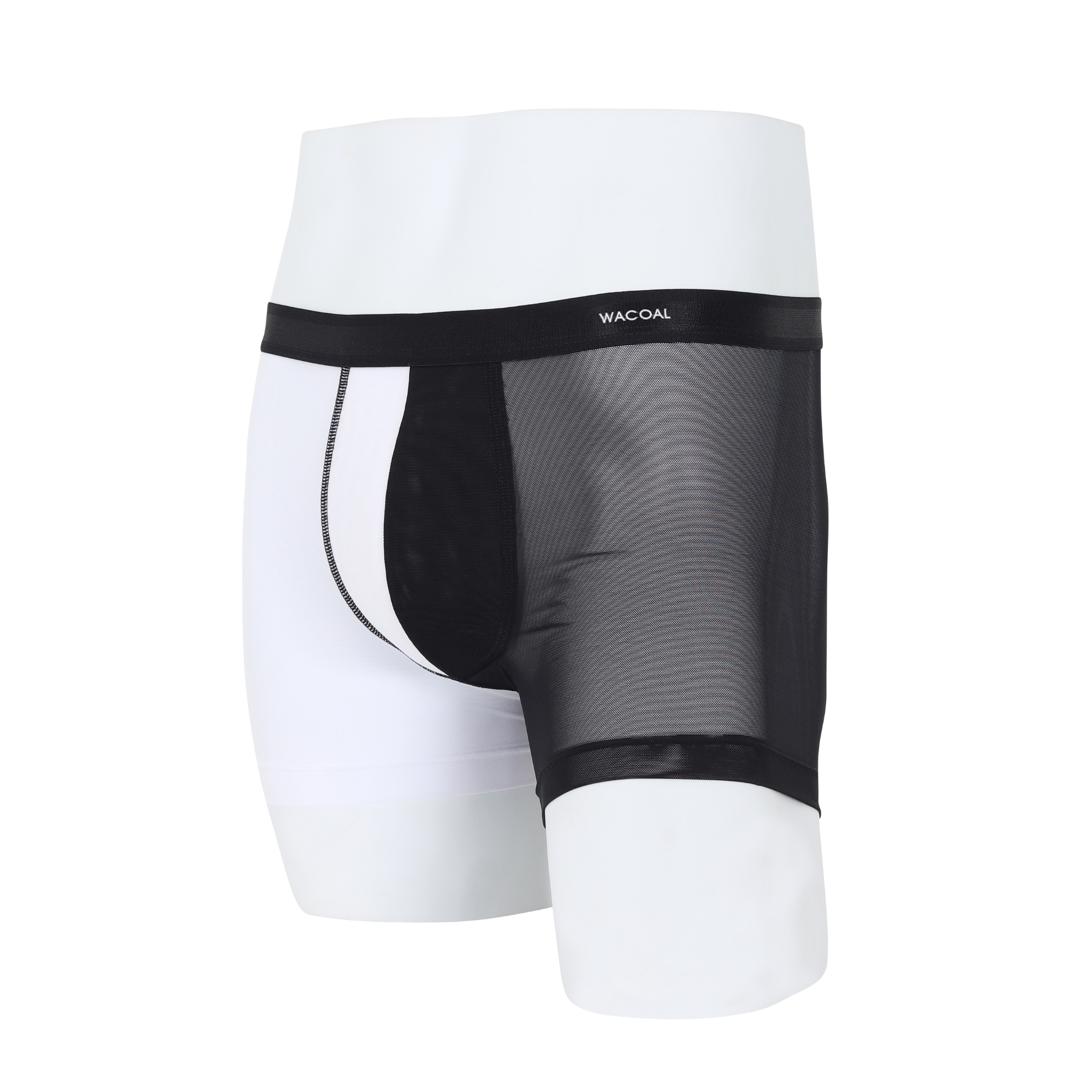 Wacoal Freedom LIMITED กางเกงในชาย (BOXER) Two tone NudeX รุ่น WXU402 สีดำ (BL)