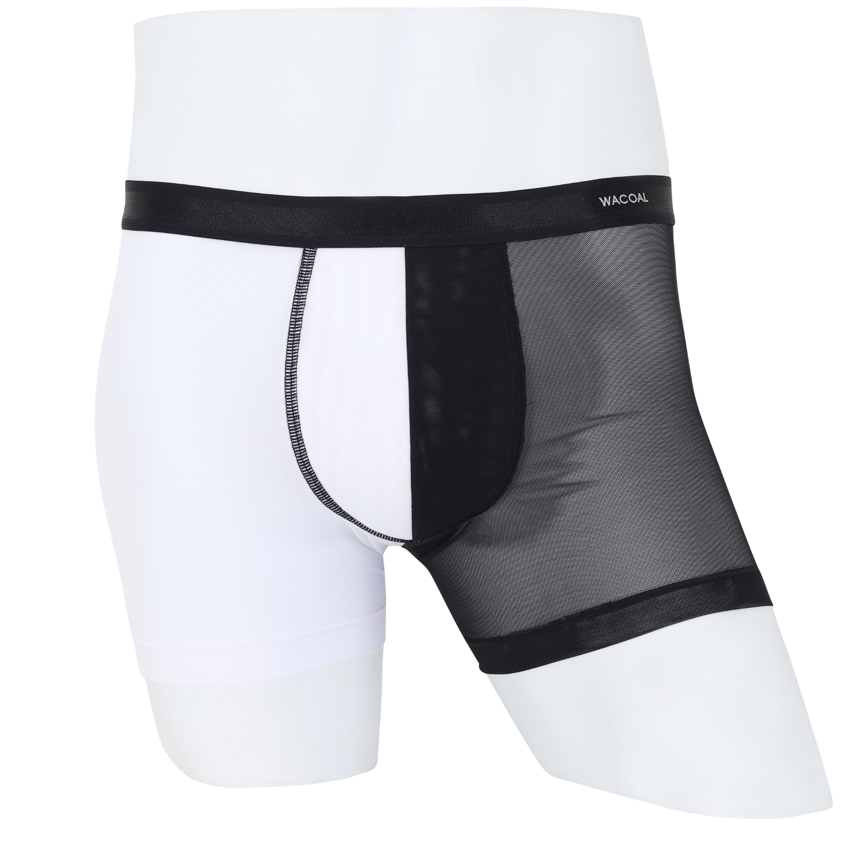 Wacoal Freedom LIMITED กางเกงในชาย (BOXER) Two tone NudeX รุ่น WXU402 สีดำ (BL)
