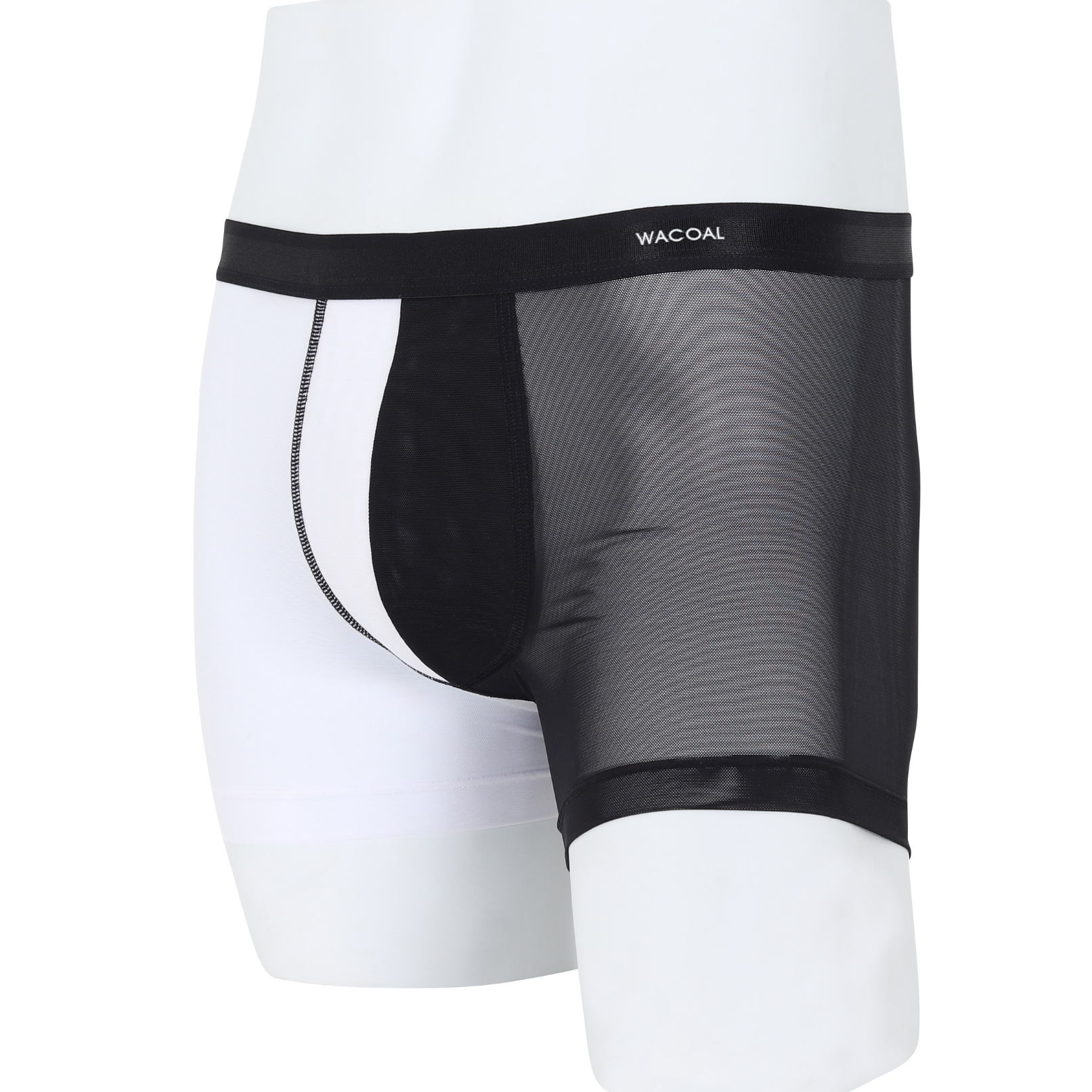 Wacoal Freedom LIMITED กางเกงในชาย (BOXER) Two tone NudeX รุ่น WXU402 สีดำ (BL)
