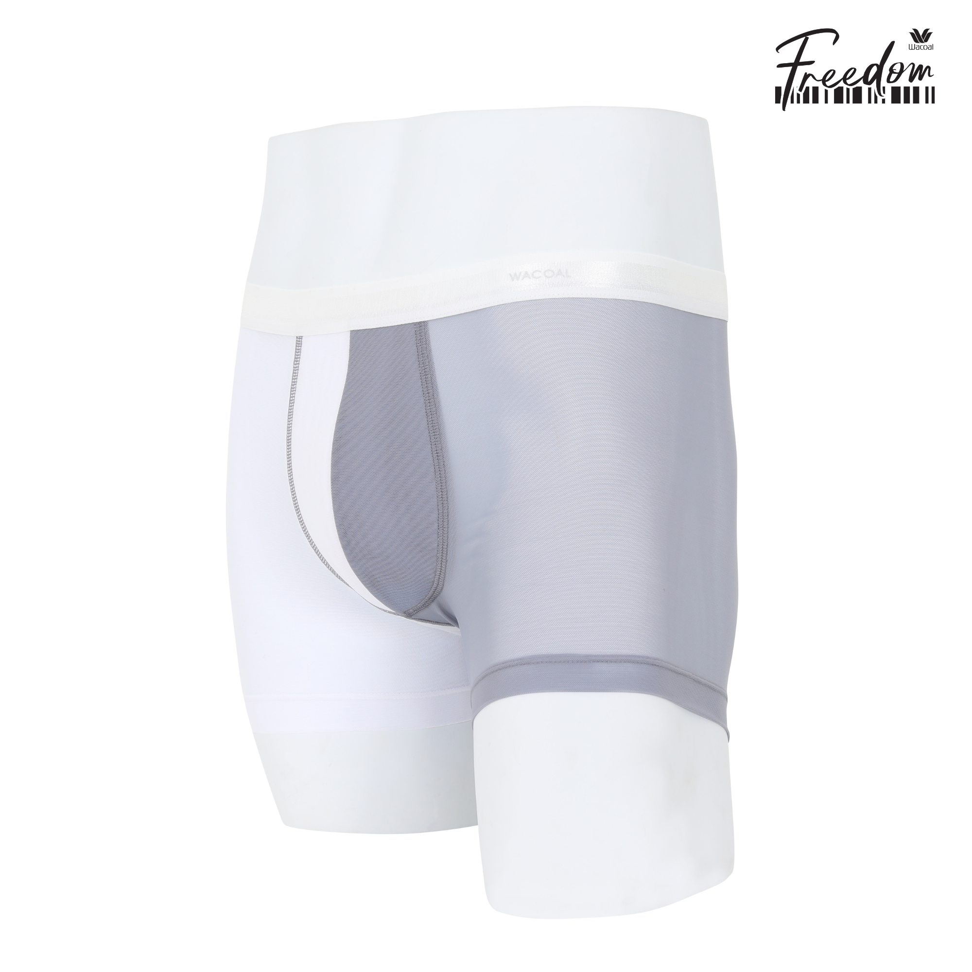 Wacoal Freedom LIMITED กางเกงในชาย (BOXER) Two tone NudeX รุ่น WXU402 สีเทา (GY)