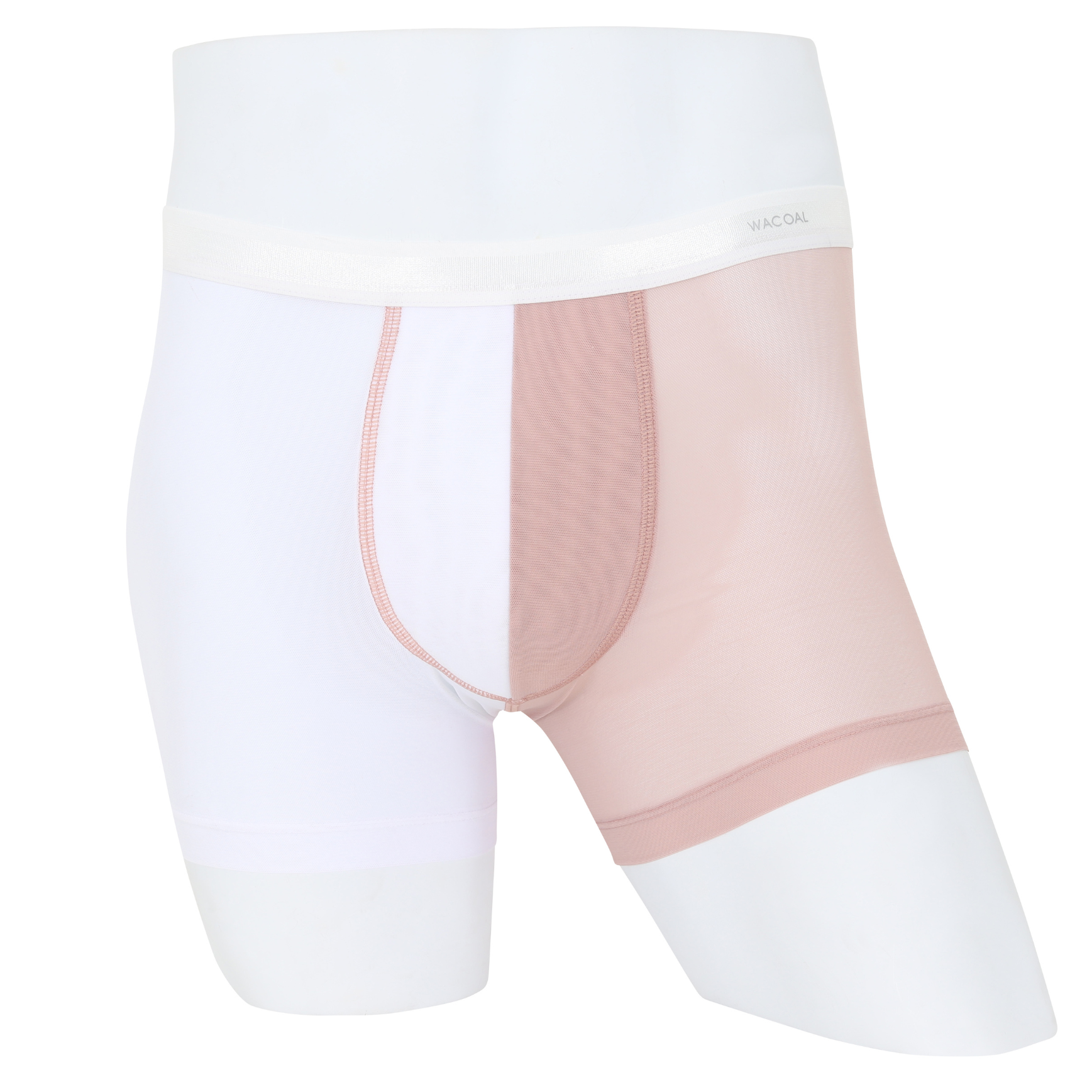Wacoal Freedom LIMITED กางเกงในชาย (BOXER) Two tone NudeX รุ่น WXU402 สีชมพูกุหลาบป่า (WR)