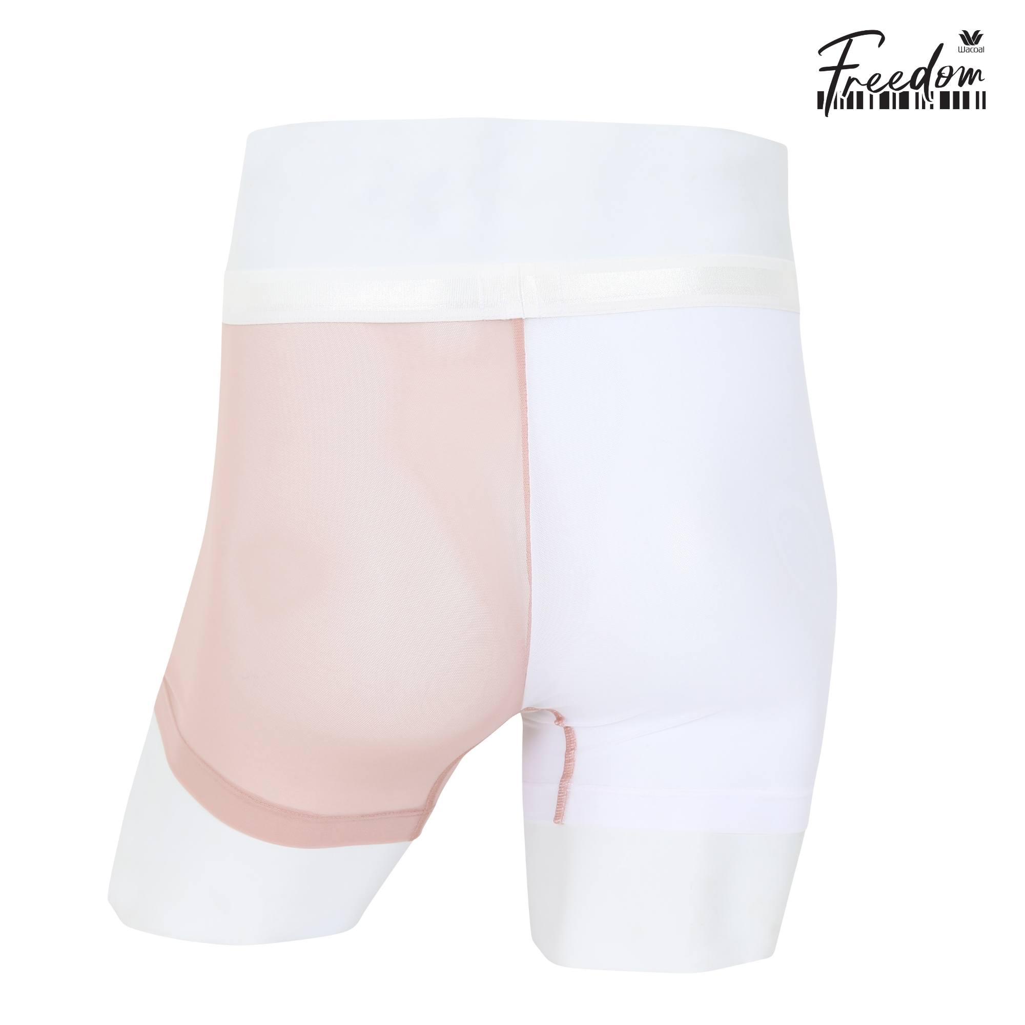 Wacoal Freedom LIMITED กางเกงในชาย (BOXER) Two tone NudeX รุ่น WXU402 สีชมพูกุหลาบป่า (WR)