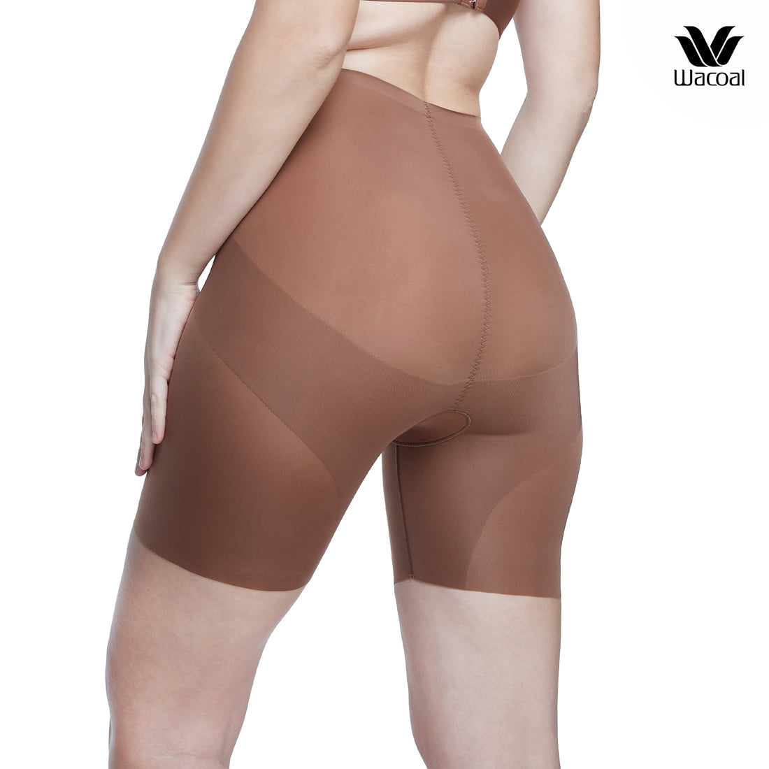 Wacoal Shape Beautifier Hips กางเกงเก็บกระชับแบบขายาว รุ่น WY1617  สีน้ำตาล (BR)