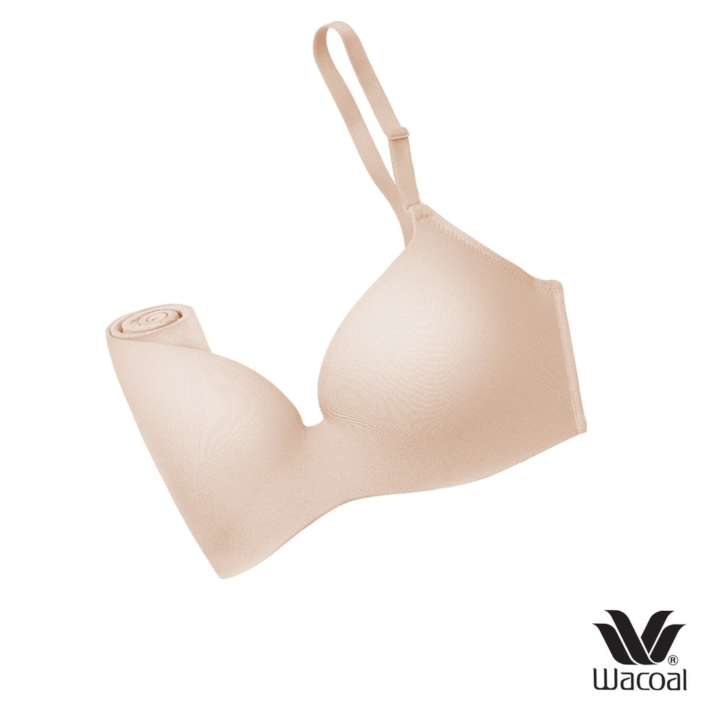 Wacoal Mood Travel Bra บราม้วนได้ ไร้โครง รุ่น MM1243 สีเบจ (BE)