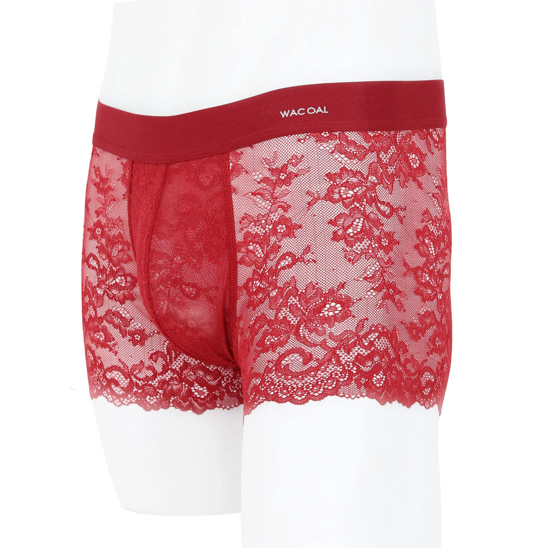 Wacoal Freedom LIMITED UNDERWEAR Men's Underwear Lace (Lace Boxer) Model WX2652 Red (RE)