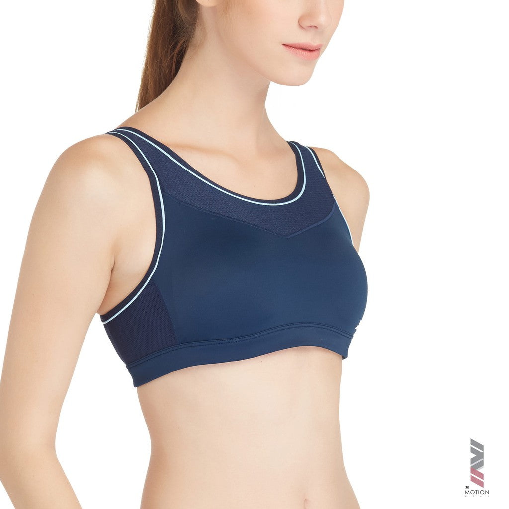 วาโก้บราสำหรับออกกำลังกาย Outer to Wear Motion Wear  รุ่น WR1501 สีน้ำเงิน (BU)