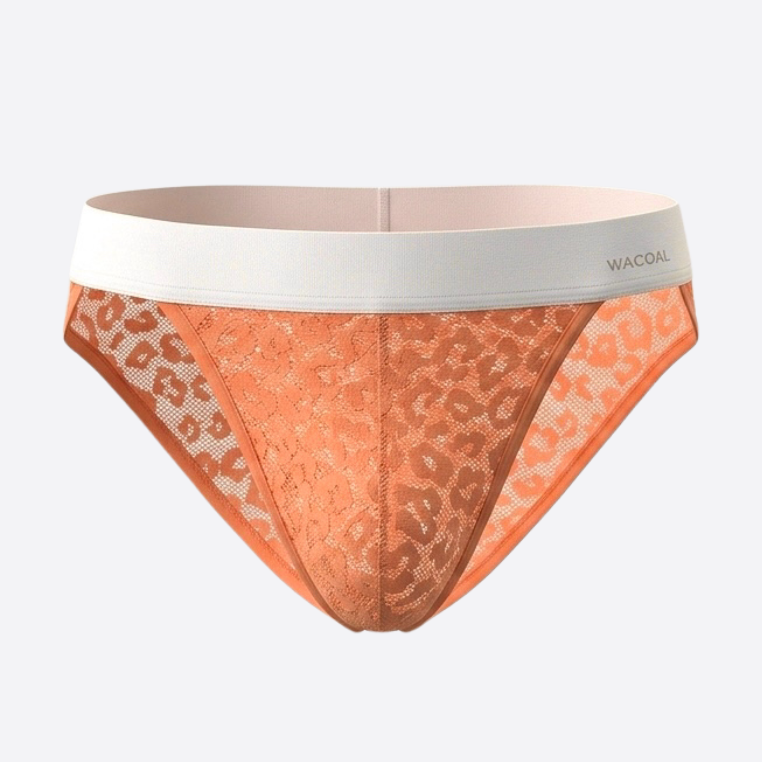 Wacoal กางเกงในผู้ชาย FASHION SEE THROUGH (high-cut lace briefs) รุ่น WXU305 สี ส้ม (OP)