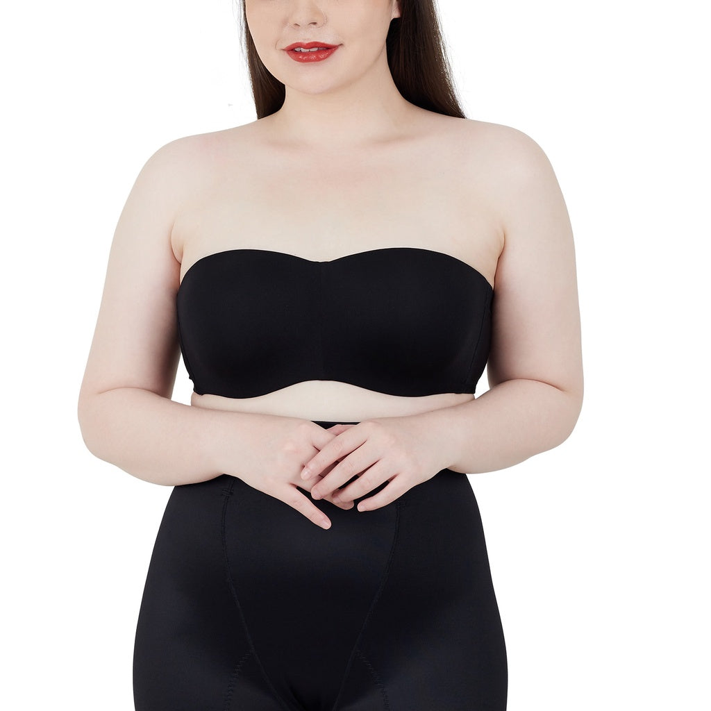 Wacoal Curve Diva, good cup, strapless bra, fitting, big cup girl, model WB7939, black (BL)