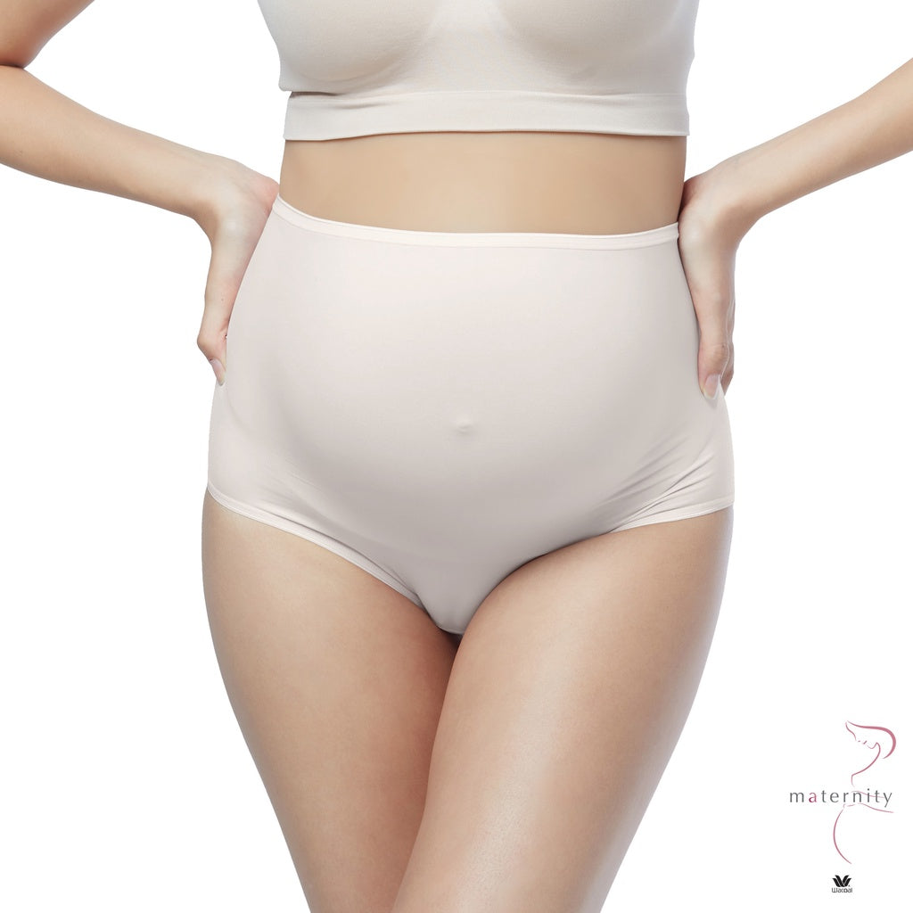 Wacoal Maternity Panty Full-length pants especially for pregnant mothers, model WM6176, beige color (BE).