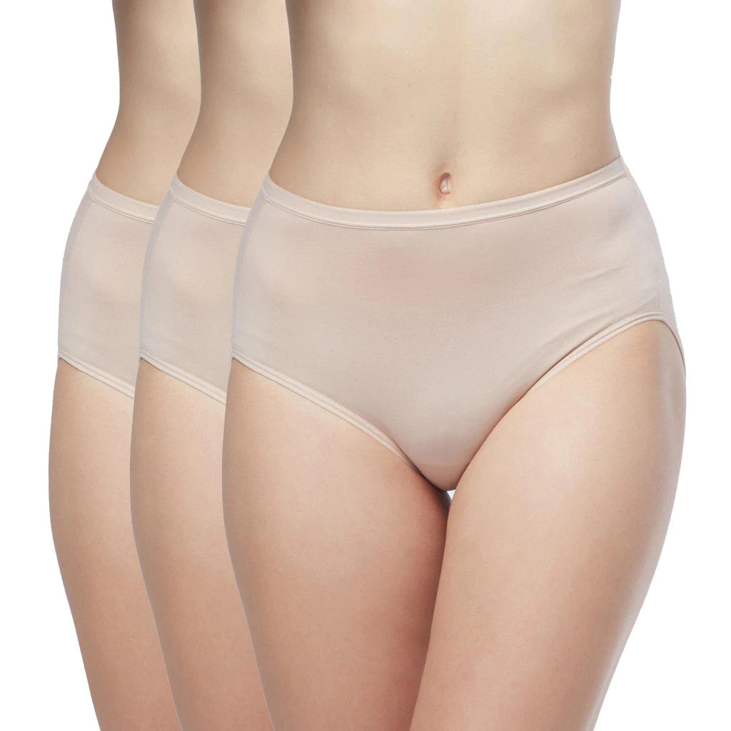Wacoal Panty pack กางเกงในใส่สบาย รูปแบบเต็มตัว set 3 ชิ้น รุ่น WU4T34 สีเบจ (BC)