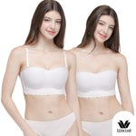 Wacoal Go Girls Smart Size Wavy Top, Wacoal strapless bra, 2 pieces, model WB3Y31/WB3231, beige (BE)