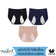 Wacoal Hygieni Night, sanitary panties for night use, half-body style, set of 3 pieces, model WU5T01, assorted colors (skin color - black - blue)