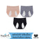 Wacoal Hygieni Night, sanitary panties for night use, half-body style, set of 3 pieces, model WU5T01, assorted colors (skin color - black - gray)