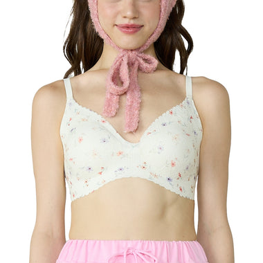 Wacoal Go Girls Smart Size Lacy Look, Wacoal underwire bra, model WB3Y36, cream color (CR)
