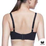 Wacoal Curve Diva Cool Anti-Bacteria, Firming Bra, No Underwire, Full Cup, Model WB7539/WQ1534, Black (BL), Black (BL)