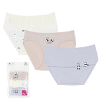 Wacoal Bloom Panty children's underwear, Pack of 3, model WU6J29, assorted colors (GY)