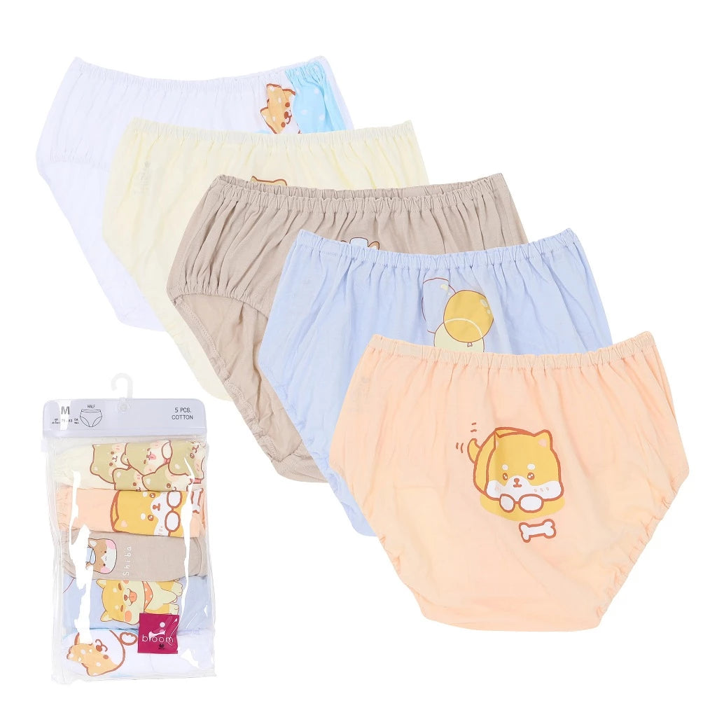 Wacoal Bloom Panty กางเกงในสำหรับเด็ก Pack 5 รุ่น WU6A46 คละสี (OR)