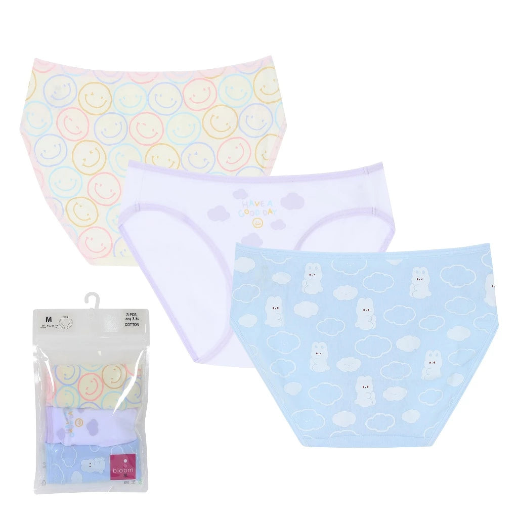 Wacoal Bloom Panty กางเกงในสำหรับเด็ก Pack 3 รุ่น WU6J29 คละสี (SX)