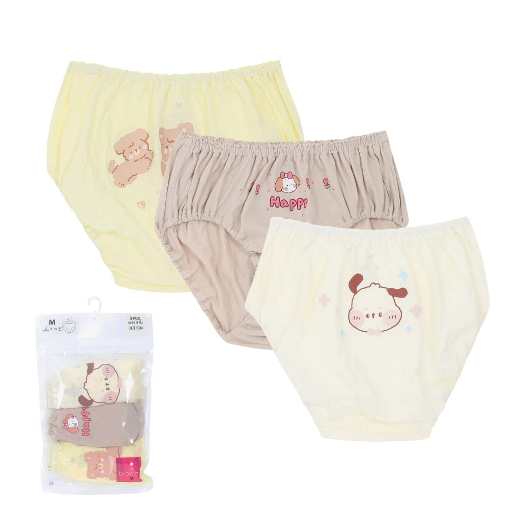 Wacoal Bloom Panty กางเกงในสำหรับเด็ก Pack 3 รุ่น WU6A43 คละสี (CR)